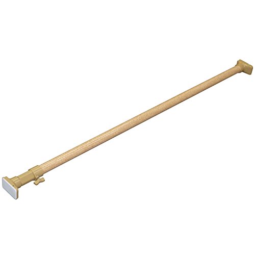 HEIAN SHINDO つっぱり棒 ジャッキ式超強力タイプ 木目 幅110~190cm 耐荷重45~15kg パイプ直径3cm NPM-110