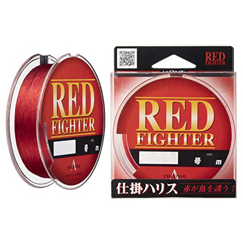 ヤマトヨテグス(YAMATOYO) ハリス レッドファイター ナイロン 50m 4号 レッド