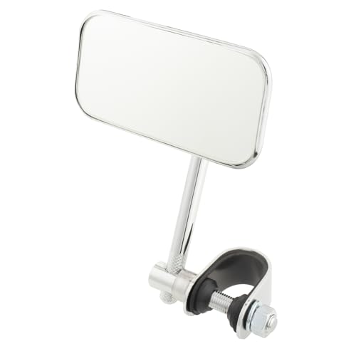 キジマ(Kijima) バイクパーツ ミラー スクエアミニ クランプ式 スチール製 左右兼用 1個入り 汎用 クロ..