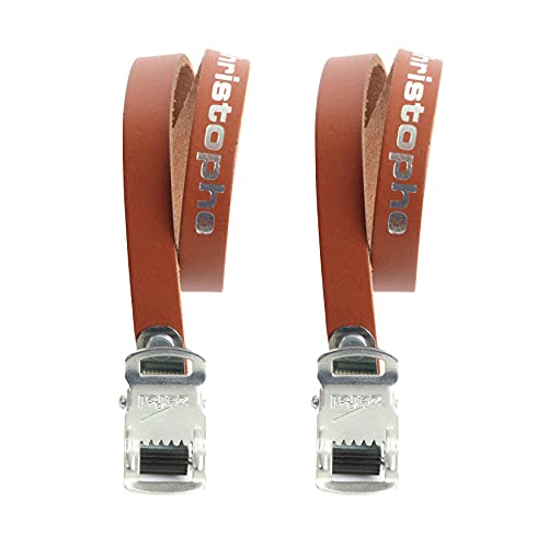 ゼファール(Zefal) 自転車用 トゥストラップ CHRISTOPHE LEATHER TOE-STRAPS ブラウン 長さ370cm 516