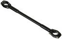 ハリケーン(HURRICANE) ハンドルブレース φ7/8インチハンドル用 スリムタイプ Mサイズ 280mm オールブラック HB0691B