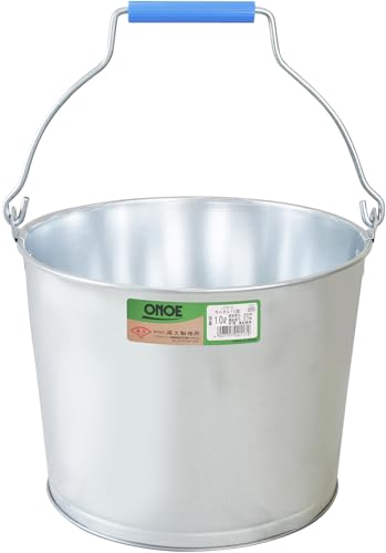 尾上製作所(ONOE) バケツモルタル10型 [10リットル プロ・職人用 工事現場 使いやすいつり手 底が広く安定性・耐久性あり 衝撃や寒さに
