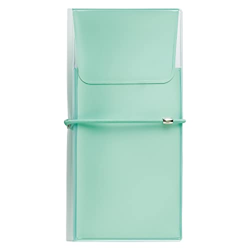 ライトグリーン/-/A7941-19・Color:ライトグリーン・パッケージ個数:1・【商品】コンパクトに持ち運べる見開きタイプのペンケース。・【抗菌】抗菌PVC仕様・【特徴】中身を見せるペンケース。【収容量】ペン約6本・【寸法】幅94mm×奥行14mm×高さ182mm（重さ29g）・【材質】PVC折りたたんでコンパクトに持ち運べます。 ペンや定規が綺麗に並ぶ縦入れポケット付き。 小物を収納できる透明ポケット付き。 この製品はJIS Z 2801:2010 に準拠した試験で抗菌効果が確認されたPVCを使用しております。