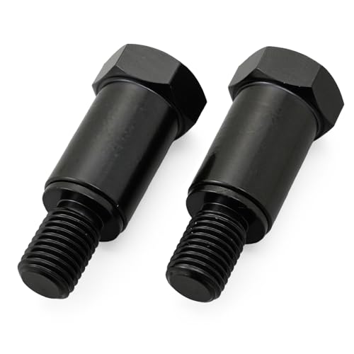 デイトナ(Daytona) バイク用 ミラー アダプター 衝撃緩衝装置付き ブラック 正ネジ10mm 左右セット 99782