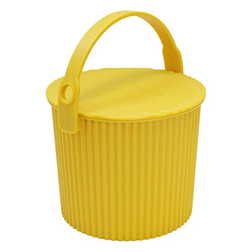 八幡化成 フタ付きバケツ オムニウッティ マスタード mini 4L sceltevie omnioutil ニュートラル 236405