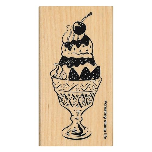 樂天商城 - こどものかお スタンプ Nアイラブスタンプ パフェ／1537-001