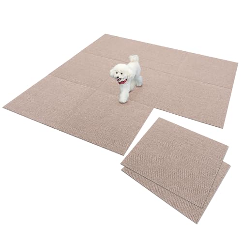 Sanko【日本製 撥水 消臭 洗える】サンコー ずれない ジョイントマット 大判 45×45cm ベージュ 10枚 カ..