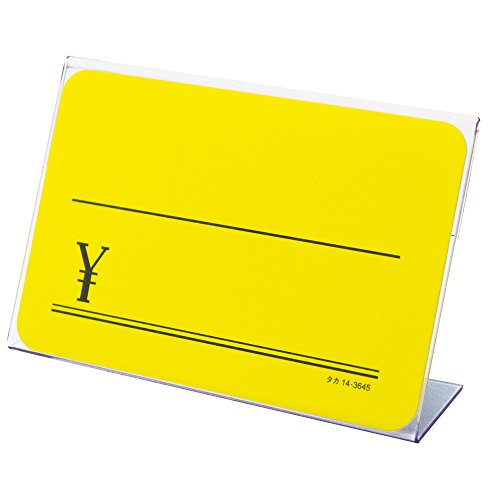 樂天商城 - タカ印 ポップ スタンド カード立 L型 透明 44×67mm表示 10個 34-3122(10個入)