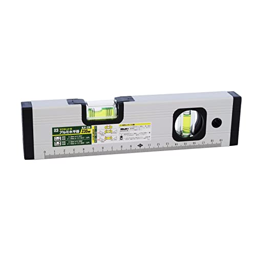 新潟精機(Niigataseiki) SK アルミ水平器 マグネット付 230mm ALM-230(4.0)