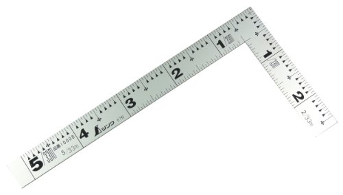 表裏尺相当目盛シルバー/5寸/10008・Size:5寸・パッケージ個数:1・梱包サイズ:16cm×1cm×1.5cm●竿・角共に薄く平たいので細かい材料にもピタリと張り付き、ケガキやすくなっています。