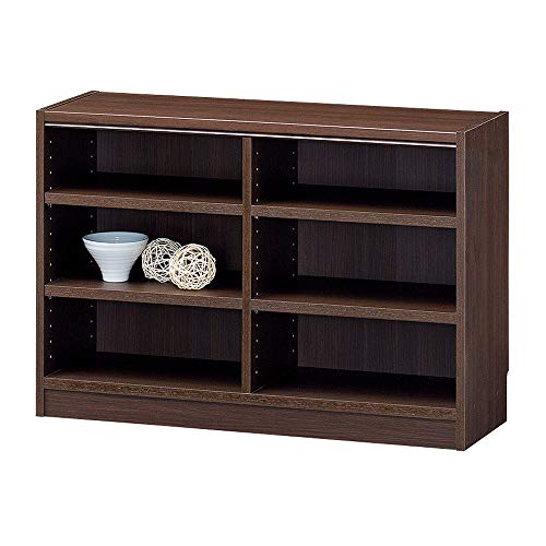 白井産業 組み合わせ自由なフリーラック シェルフ 本棚 豊富なサイズバリエーションでどんな部屋にも合わせやすい 棚板耐荷重10kg ダークブラウ