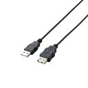 エレコム RoHS指令準拠&環境配慮パッケージ エコUSB延長ケーブル USB2.0 Aオス-Aメスタイプ 1m ブラック U2C-JE10BK