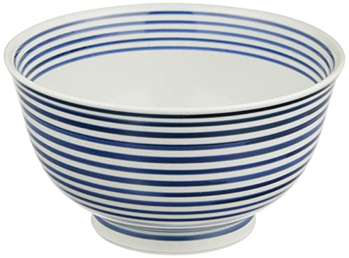 波佐見焼 和山窯 WAZAN 軽量 丼 どんぶり 約17cm 藍駒 日本製 217760