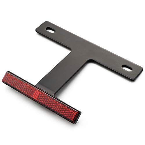 デイトナ(Daytona) バイク用 リフレクター 21年新基準対応 角度40° 50-125cc用 アルミ製 スリムリフレクター ブラック 9