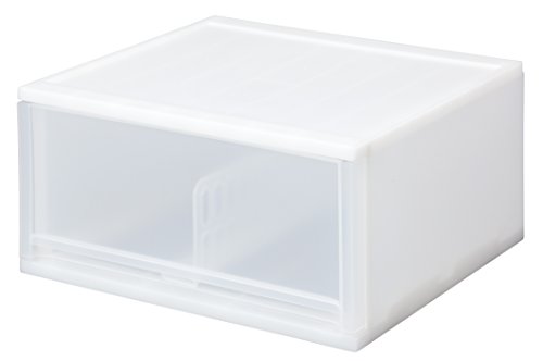 Rakuten - サンコープラスチック(SankoPlastic) 小物収納 ブリオ CDワイド 幅36×奥34.7×高18.5cm ホワイト