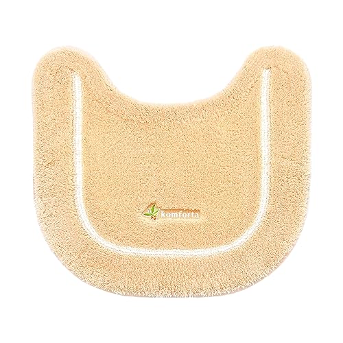 オカ(OKA) コムフォルタ6 トイレマット 約43cm×47cm ベージュ (シンプル かわいい カジュアル 無地)