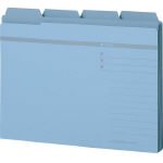 乐天商城 - ライオン事務器 4カット フォルダー A4 4冊 No.44-4P 青
