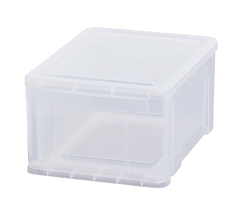 天馬(Tenma) 中身が見えるシンプルな小物収納ケース 日本製 プレクシーケース 積み重ねて使用できる収..