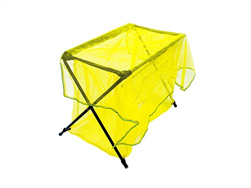 ダイオ 折たたみ式ゴミ収集用ステーション 「ゴミX」 イベント、資源ごみ回収に 黄色 45Lごみ袋10袋程度収納可能 交換用ネット(別売)あり