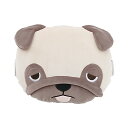 LIV HEART りぶはあと(Livheart) ネッククッション リラカ パグのハナ (全長約26cm) キャラクター かわいい 車 179