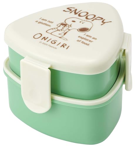 スケーター(Skater) 抗菌 三角 おにぎり 弁当箱 二段 500ml おにぎりケース レンジ対応 かわいい 子供 スヌーピー ONWT1A