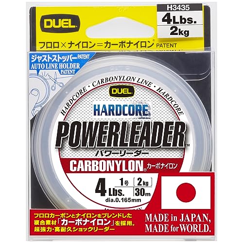 樂天商城 - DUEL(デュエル) HARDCORE(ハードコア) カーボナイロンライン 4Lbs. HARDCORE POWERLEADER CN 30m