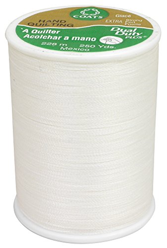 ダルマ Dual Duty デュアルデューティ Art.260 パッチワーク糸 40番 228m巻 col.1 白 01-0800 ホワイト
