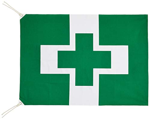 日本緑十字社 旗 安全衛生旗 (小) 700×1000mm 250013