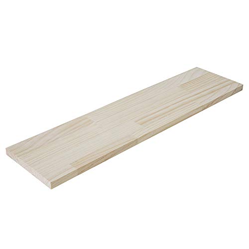 平安伸銅工業 LABRICO ウォールシェルフ用棚板 無塗装木目 幅60×奥行15×厚さ1.5cm パイン集成材棚板 WSU-79