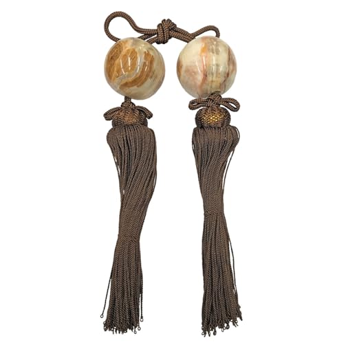 福井金属工芸 風鎮 素材オニックス 茶色 掛け軸 茶道具 7206