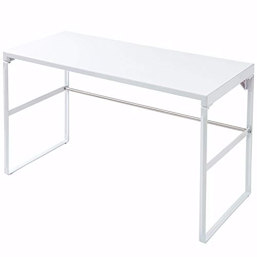 リヒトラブ パソコン台 モニター台 机上台 白 幅59×奥行25×高さ33.5cm トール 耐荷重15kg A7336-0