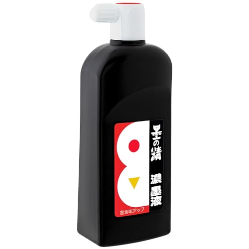 墨運堂 墨汁 墨の精 濃墨液 練習用 450ml 12214