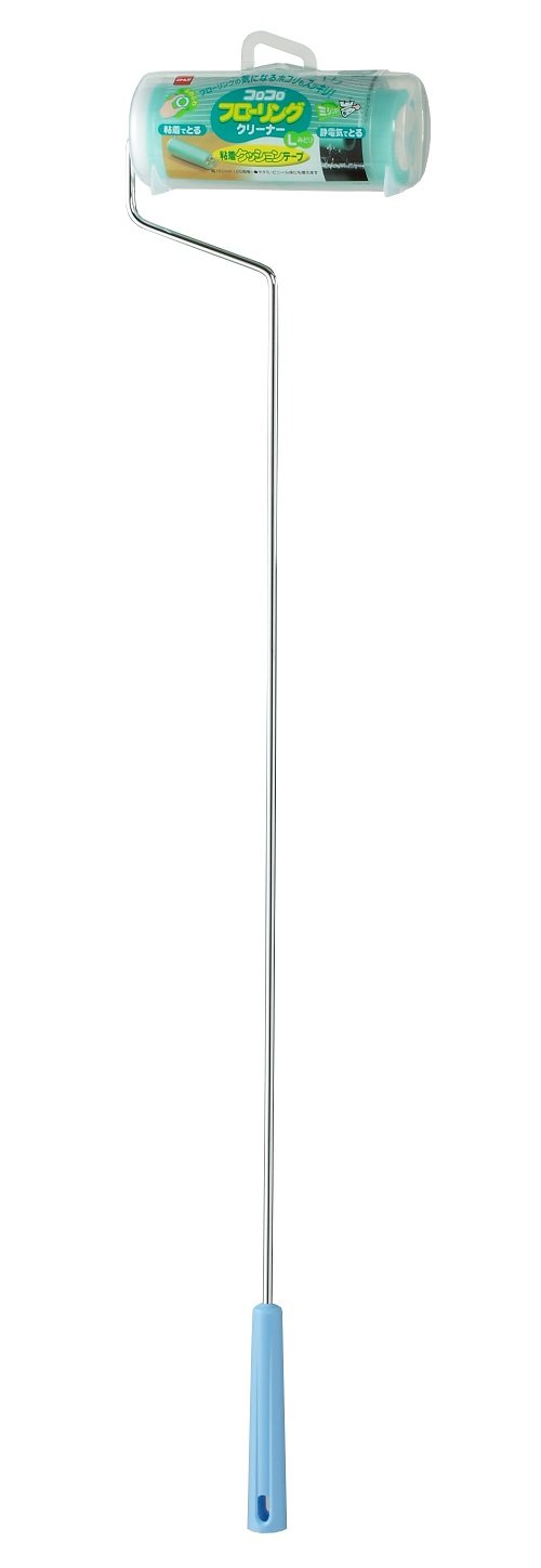 ニトムズ コロコロ 本体 フローリングクリーナー L みどり 25周 1巻入 ロング 全長915mm 静電気 吸着 ..
