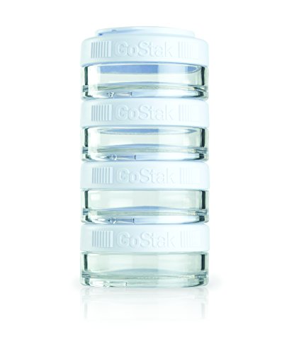 GoStak(ゴースタック) ブレンダーボトル ピクニック容器 40cc×4個 ホワイト 【日本品】 53053