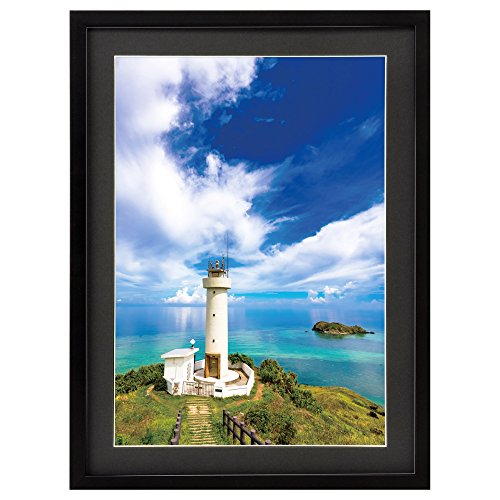 HAKUBA 額縁 MM-01 A3 木製 アクリル板 ブラック FWMM01-BKA3