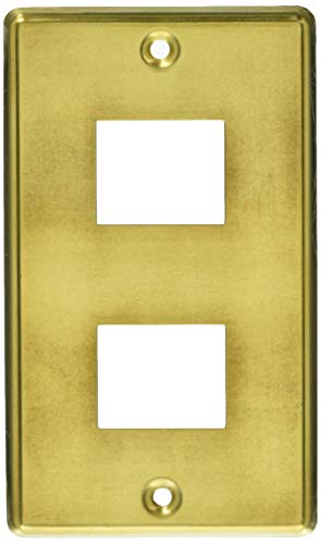 OHM ファッションプレート 真鍮 2コ用 HS-UC02 00-4699