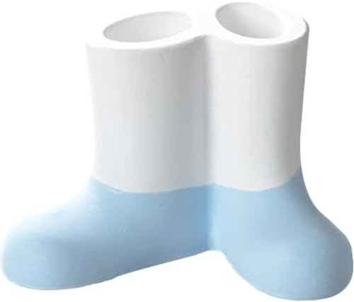 アネスティ 珪藻土 歯ブラシ スタンド 2本用 ブルー 幅8.3×奥行5.5×高さ5.5cm Karari 水滴を吸い取る H..