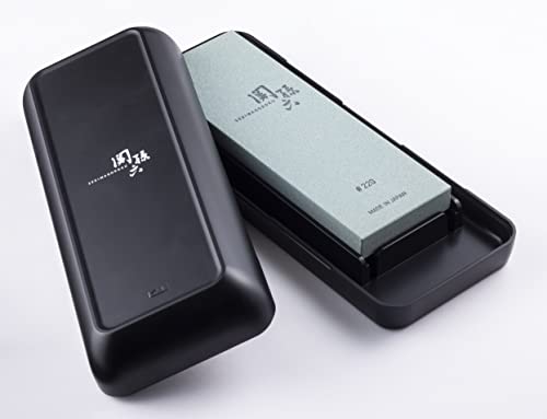 貝印 KAI 関孫六 荒 砥石 包丁 研ぎ器 #220 収納 ケース 付 日本製 AP0328