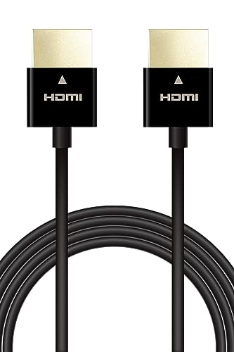 エレコム HDMI ケーブル 極細 ハイスピード 2m スーパースリム 4K・2K(30Hz) 【HIGH SPEED with ETHERNE