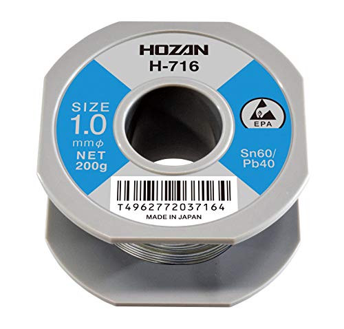 樂天商城 - ホーザン(HOZAN) ハンダ スズ60% 鉛40% 重量200g 長さ34m 線径1.0mmΦ H-716