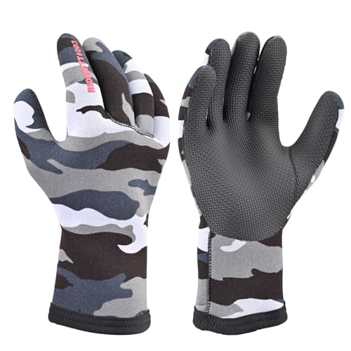 デイトナ(Daytona) バイク グローブ 防水 冬 ネオプレン RIDEMITT(ライドミット) 003 グレーカモフラージュ Mサイズ 6
