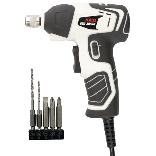 SK11(エスケー11) コード式ミニドリルドライバー AC100V SDD-30ACN 最大締付トルク3.2Nm ビット付