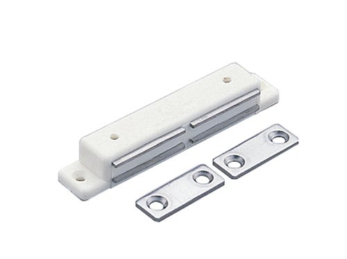 樂天商城 - スガツネ工業 ランプ印 強力・スペシャルマグネットキャッチ(S型・W型) MC-SPM-W ホワイト