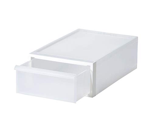 樂天商城 - ライクイット (like-it) 収納ボックス クローゼットシステム 引き出し S 約幅32x奥52x高16.1cm ホワイト CS-D1 奥行