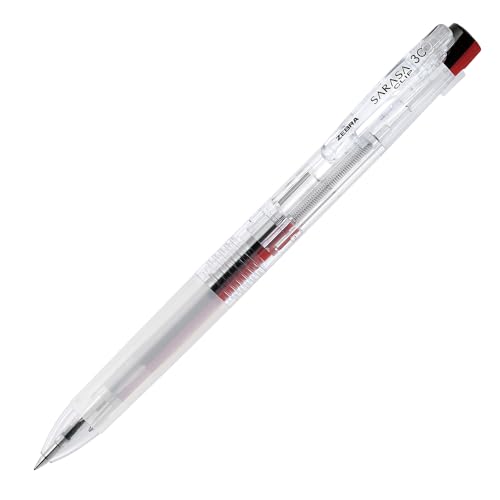 乐天商城 - ゼブラ 3色ボールペン サラサクリップ3C 0.5mm 透明 J3J5-C