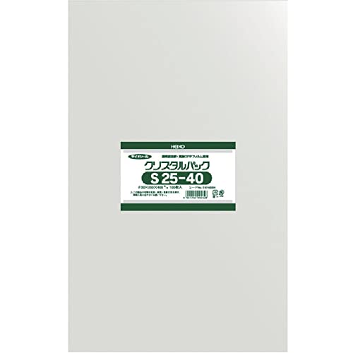 乐天商城 - シモジマ ヘイコー 透明 OPP袋 クリスタルパック 25×40cm 100枚 S25-40 006748300