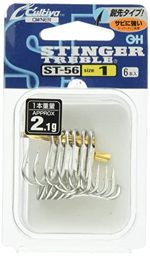 浮漂 - OWNER(オーナー) トリプルフック ST-56 スティンガートリプルフック 1号