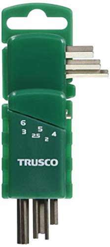 トラスコ中山(TRUSCO) 六角棒レンチ 両端いじり止め穴付 6本セット HW-TP6S