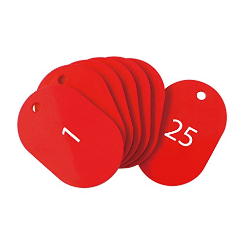 番号:1-25赤(番号:1-25)/大/BF-50-RD・Color:赤(番号:1-25)Size:大Style:番号:1-25PatternName:単品・パッケージ個数:1・使い勝手の良い定番の小判型番号札・荷物のお預かりや順番待ちの整理券として使用できます。・【サイズ】W40×D60×H2.7mm 【穴径】約5mm・【入り数】25枚 【内容】番号札1〜25・【材質】再生PS 【生産国】日本【使い勝手の良い定番の小判型番号札】 荷物や鍵、工具、配線等、あらゆる場面の整理・分類に最適な小判型の番号札です。 ストラップやリングを取り付けるための穴あき仕様。キーホルダーのようにご利用いただけます。 番号1~25番までの番号札のセットです。 カラーバリエーションが豊富なので、見やすく分類してお使いいただくことができます。 プラスチック製で丈夫で扱いやすく、多用途にご利用いただけます。 荷物のお預かりや順番待ちの整理券、貸し出しの鍵などに便利です。 あらかじめ番号が記載されているので、そのまま番号札としてお使いいただけます。 安心の日本製です。 使用上の注意：高温多湿な場所で使用すると品質が低下する恐れがあります。 商品名：オープン工業 番号札 小判型 赤 25枚 1-25番 BF-50-RD
