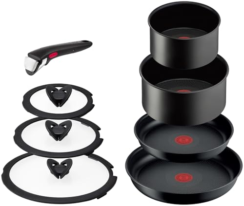 【オンライン限定】 ティファール 取っ手のとれる 鍋 フライパンセット 8点セット IH ガス火対応 PFOAなどの有害物質不使用 「インジニオ